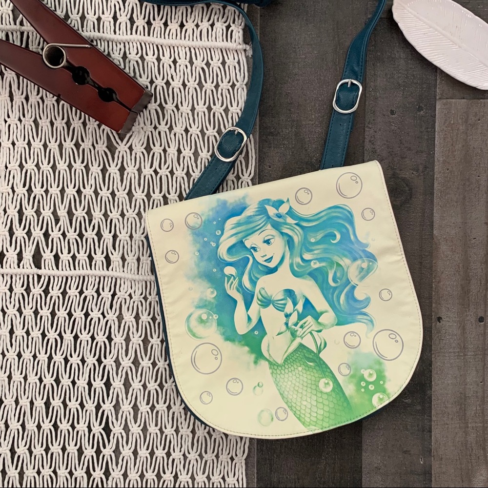 Disney Boutique Ariel Watercolor Cross-Body Purse